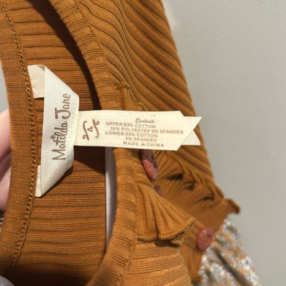 Matilda Jane size 4 Clio Ruffle Ribbed Dress NWOT - Picture 7 of 11